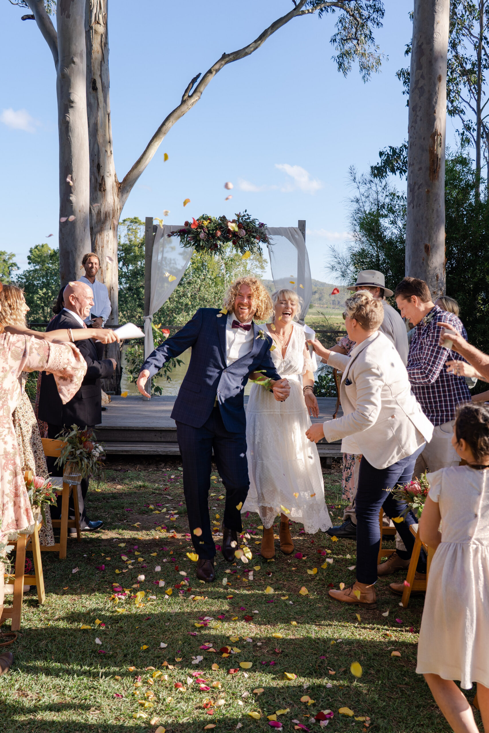 A candid moment from a wedding day